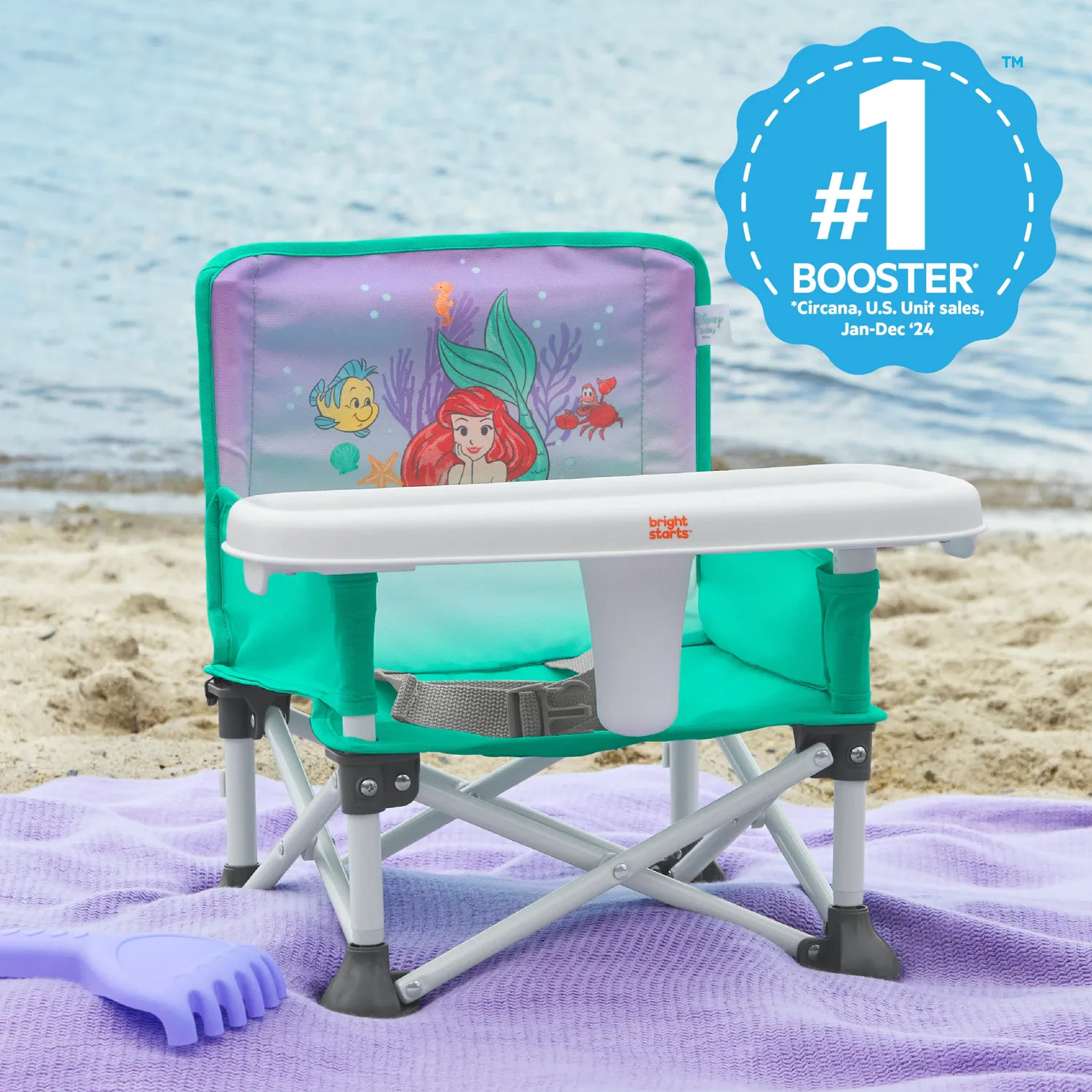 Bright Starts Pop N Sit Booster Arielle 6 Mon-3 Jahre