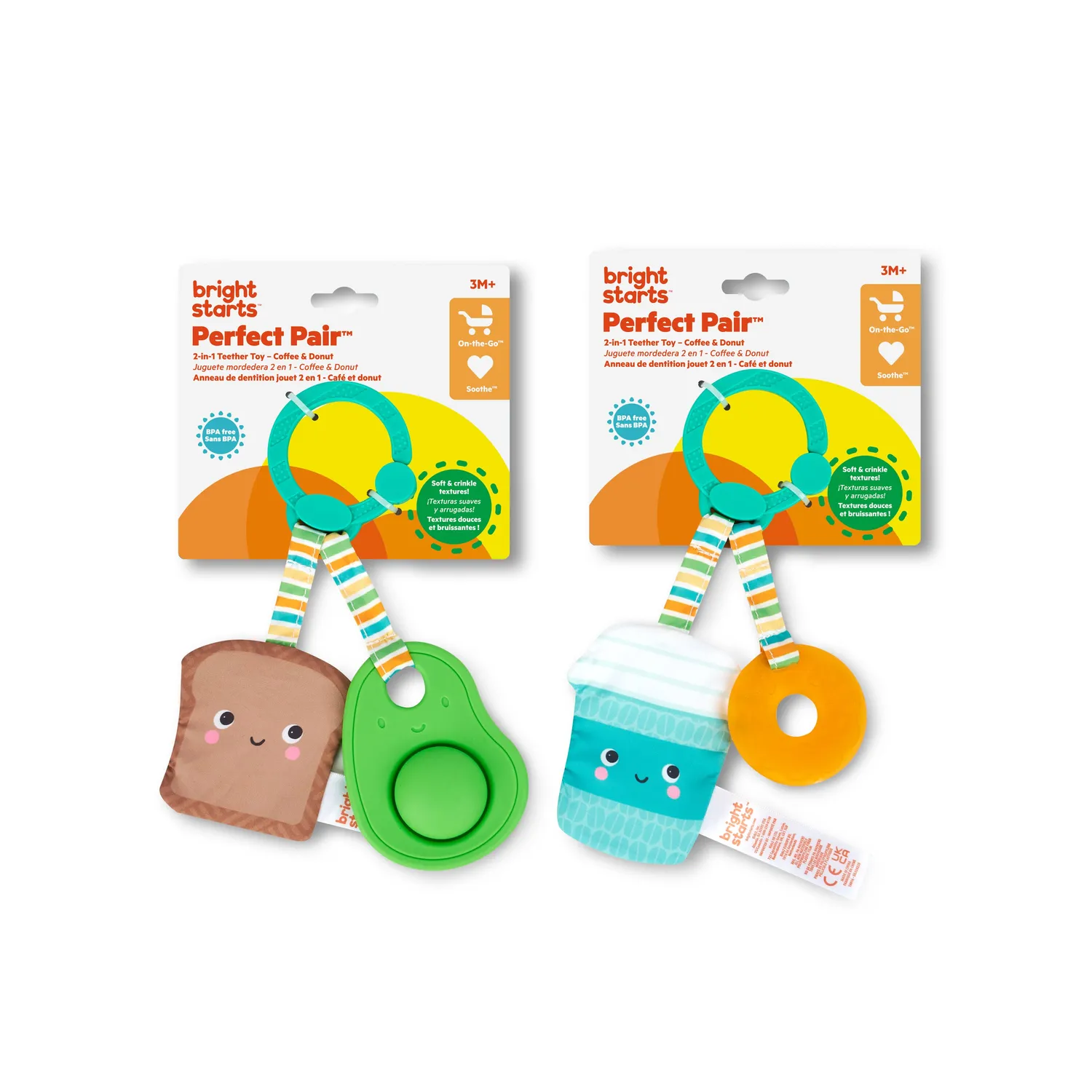 Bright Starts Perfect Pair Beissspielzeug 2er Set