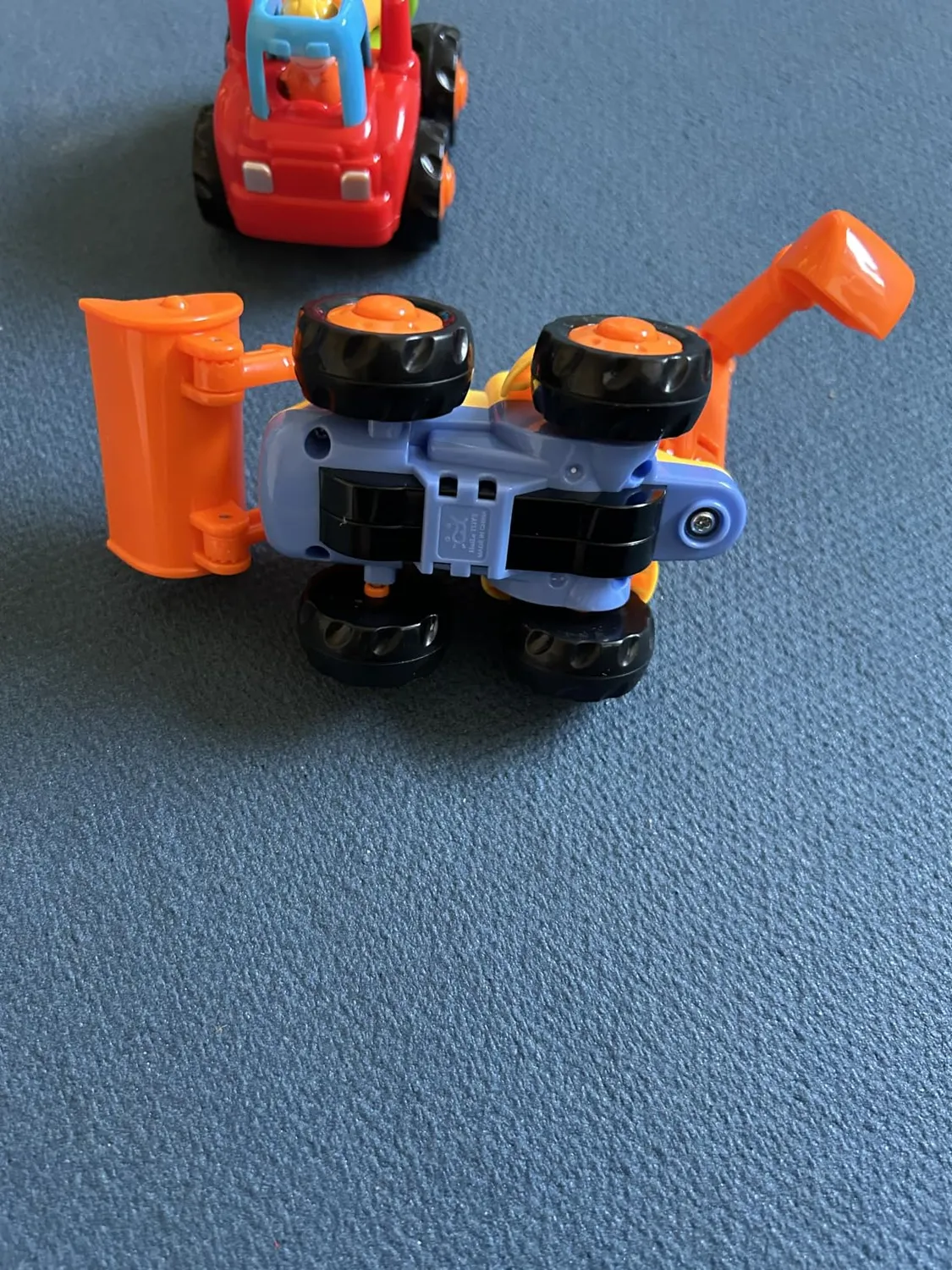 HOLA Baustellenfahrzeuge Spielzeugauto 4er-Set Reibungsantrieb