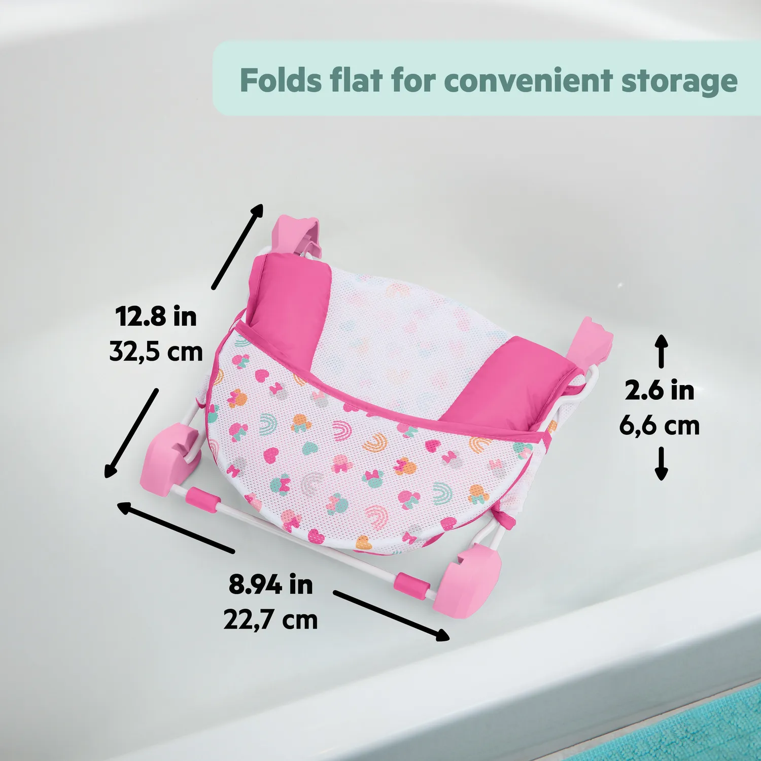 Bright Starts Minnie Mouse FoldAway Badesitz 2 Positionen