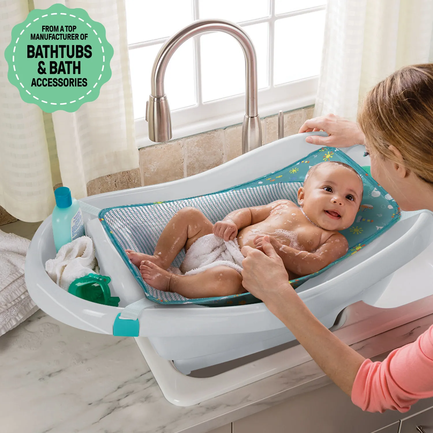 Summer by Ingenuity Comfy Clean Deluxe Badewanne 0-24 M.
