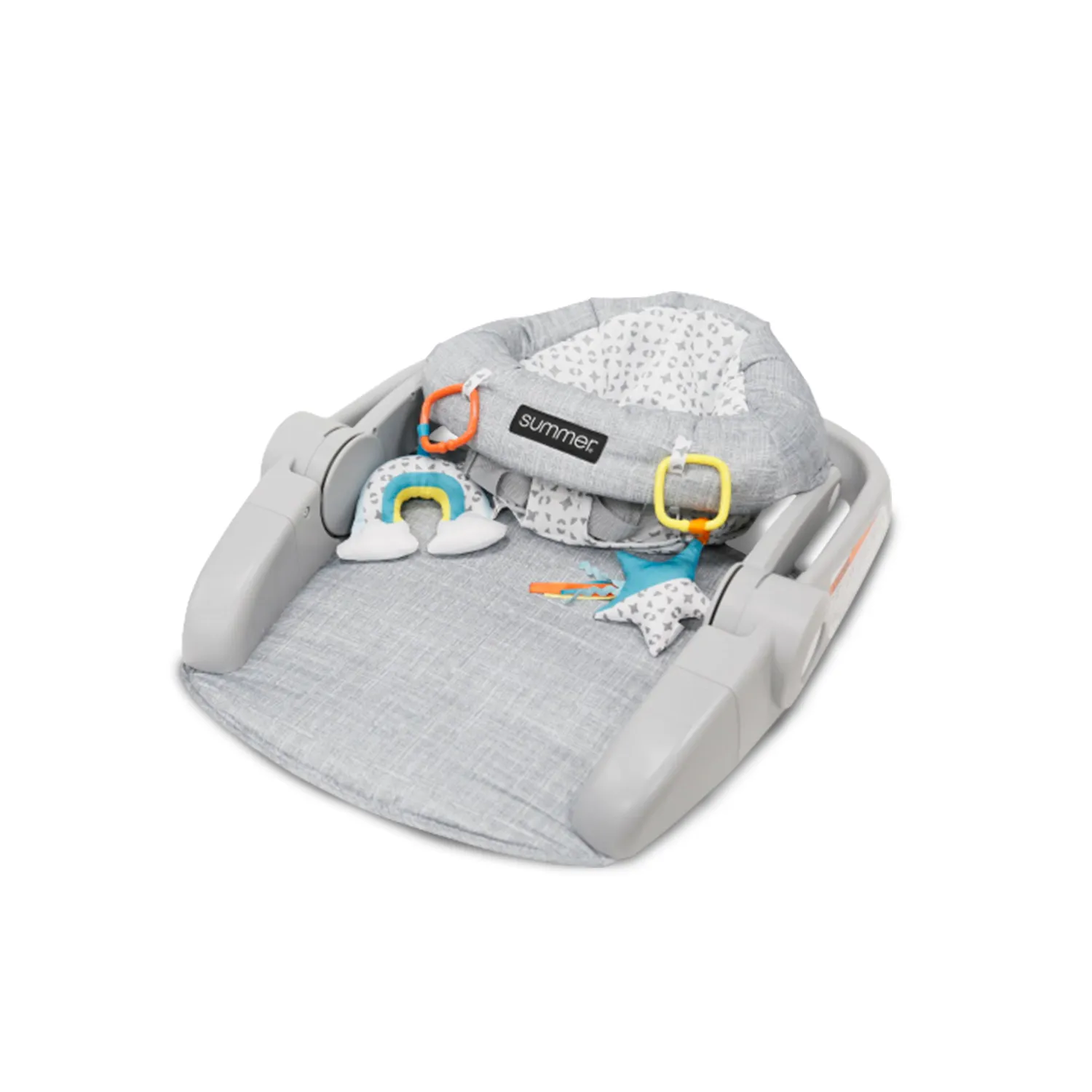 Ingenuity Learn-to-Sit 2-Position Babysitz Heather Gray faltbar