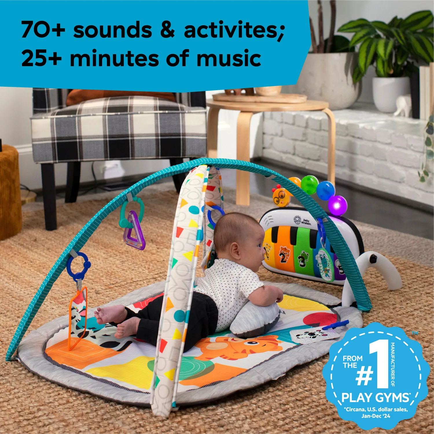 Baby Einstein 4-in-1 Kickin Tunes Spielbogen mit Piano 0-36 M.