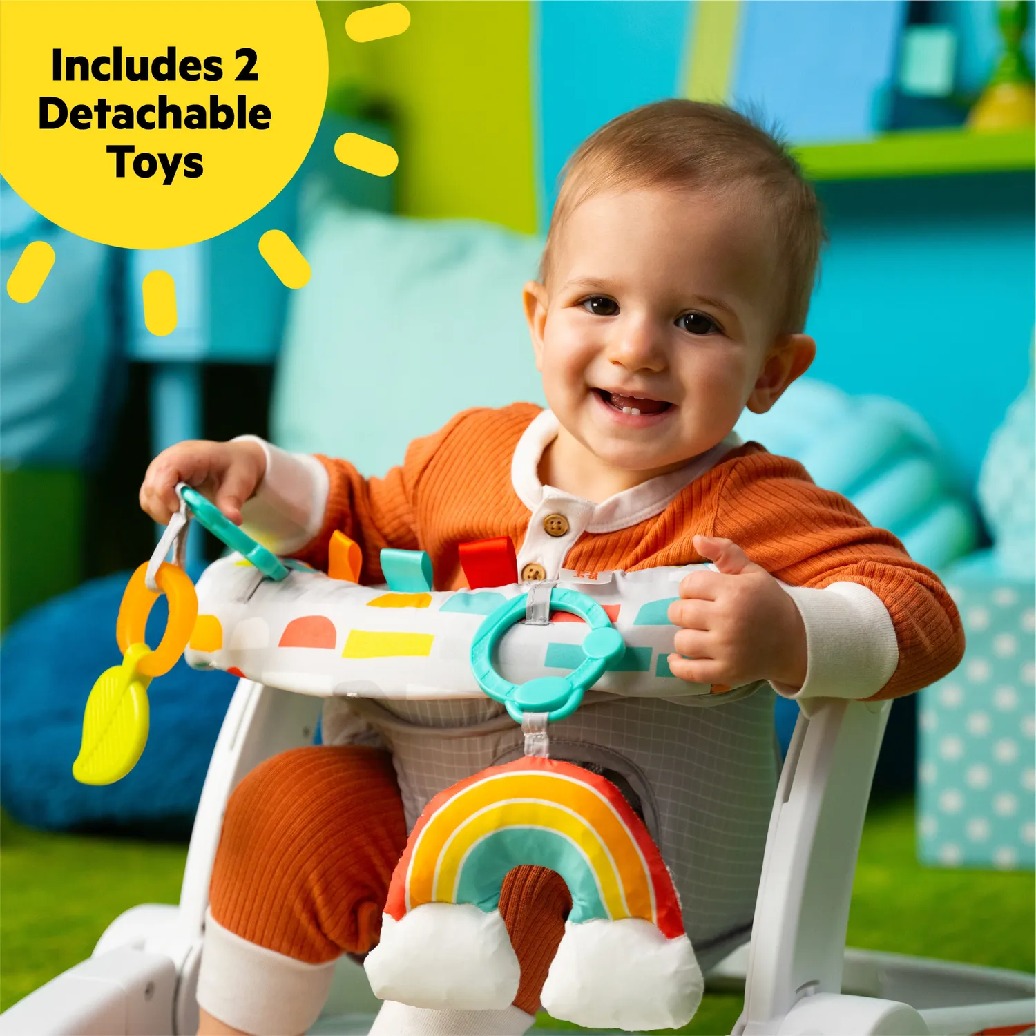 Bright Starts Learn-to-Sit Bodensitz Playful Paradise