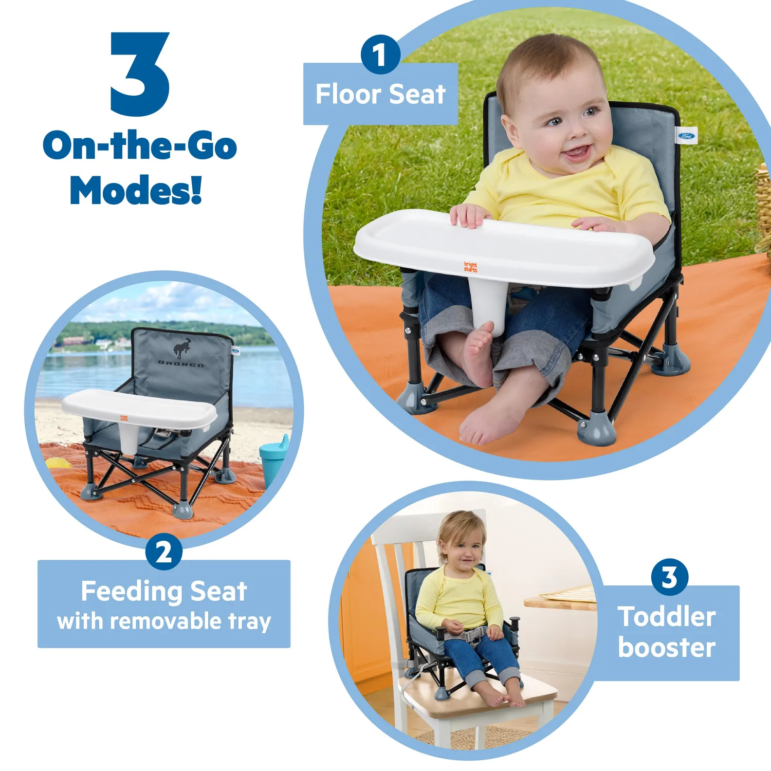 Bright Starts Ford Bronco Pop N Sit Booster Area51
