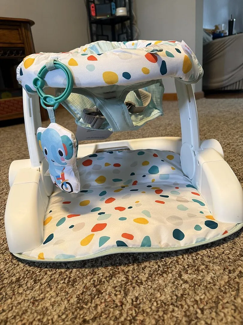 Bright Starts Learn-to-Sit 2-Position Babysitz mit Elefant