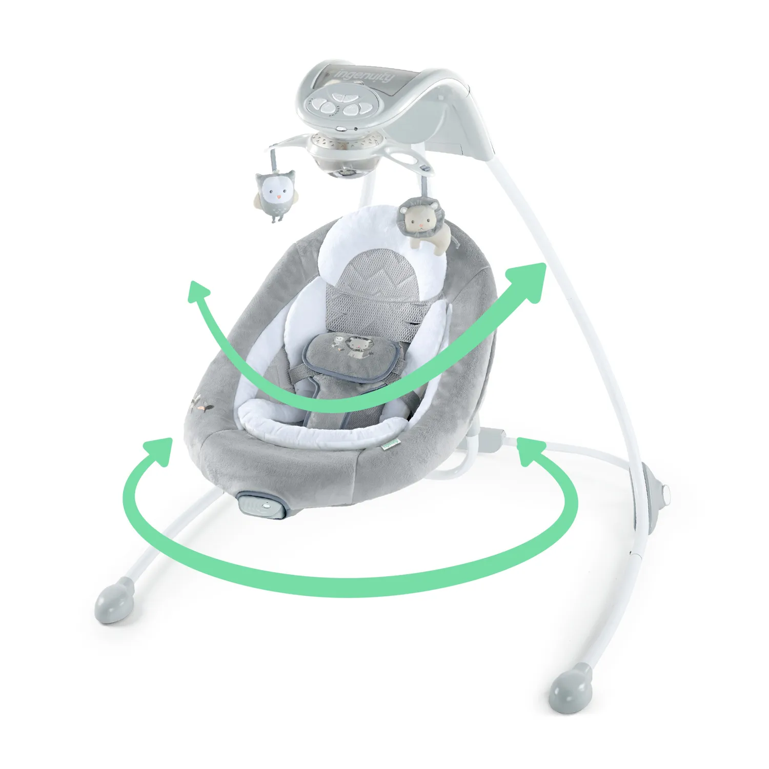 Ingenuity InLighten Braden Babyschaukel Mesh mit Licht