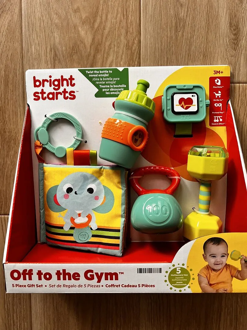 Bright Starts Off to the Gym Spielzeugset 5-teilig ab 3 Monaten