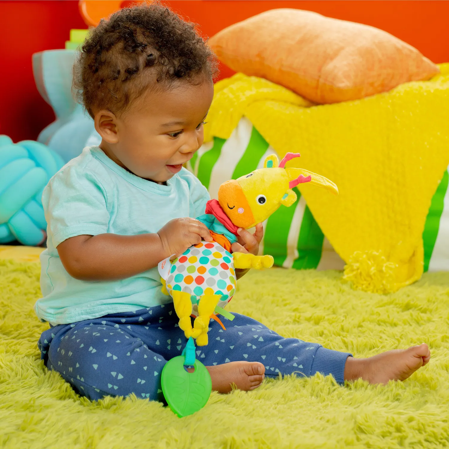 Bright Starts Pull, Play & Boogie Musikspielzeug Giraffe mit Melodie