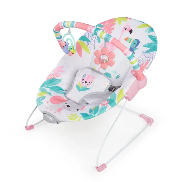 Bright Starts Flamingo Vibes Babywippe Vibration rosa