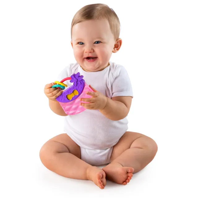 Bright Starts Carry & Teethe Kühlbeißring Handtasche