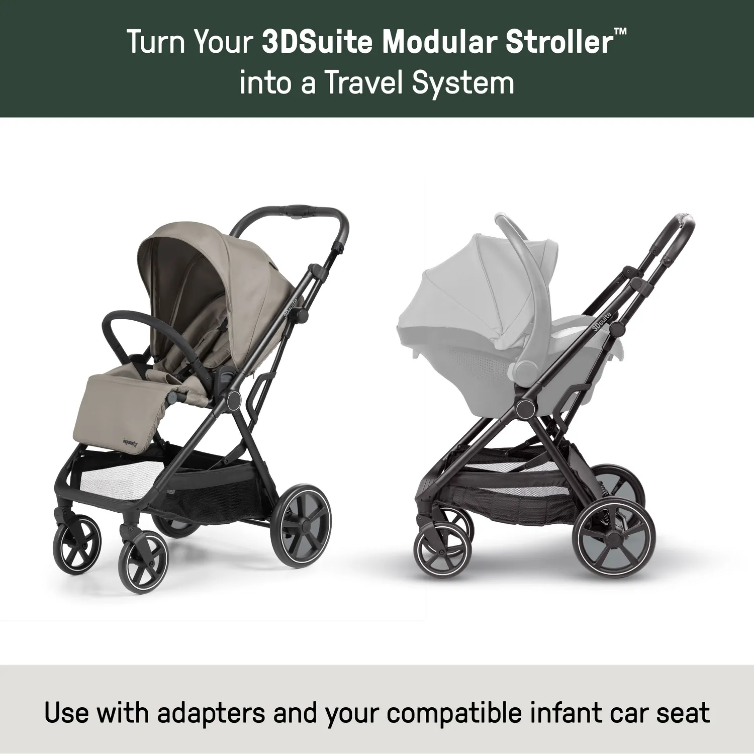 Ingenuity 3DSuite Autositzadapter Kinderwagen Travel System