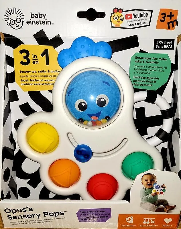 Baby Einstein Octo-Push Bubble Pop Sensorikspielzeug Beissspielzeug 6M+