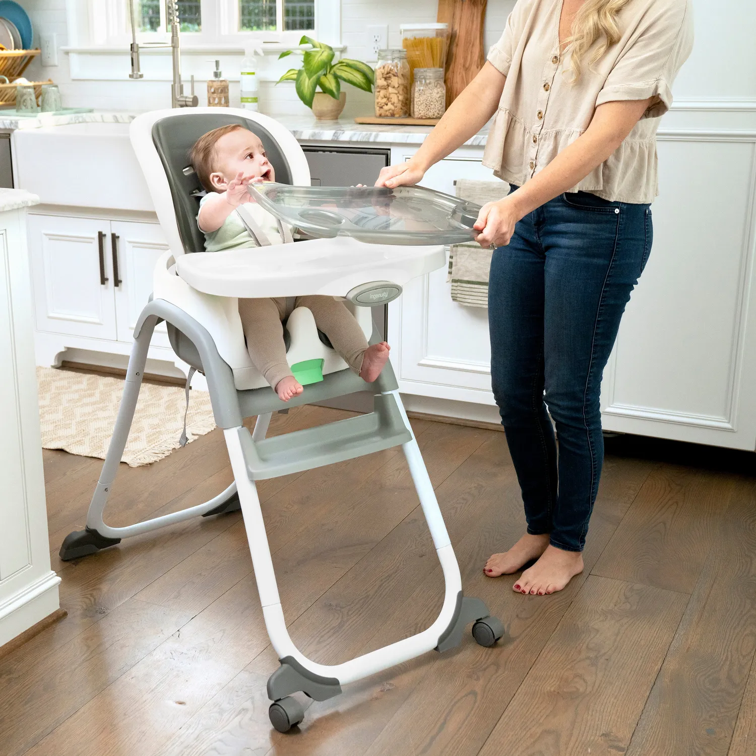 Ingenuity Full Course SmartClean Hochstuhl 6-in-1 Slate