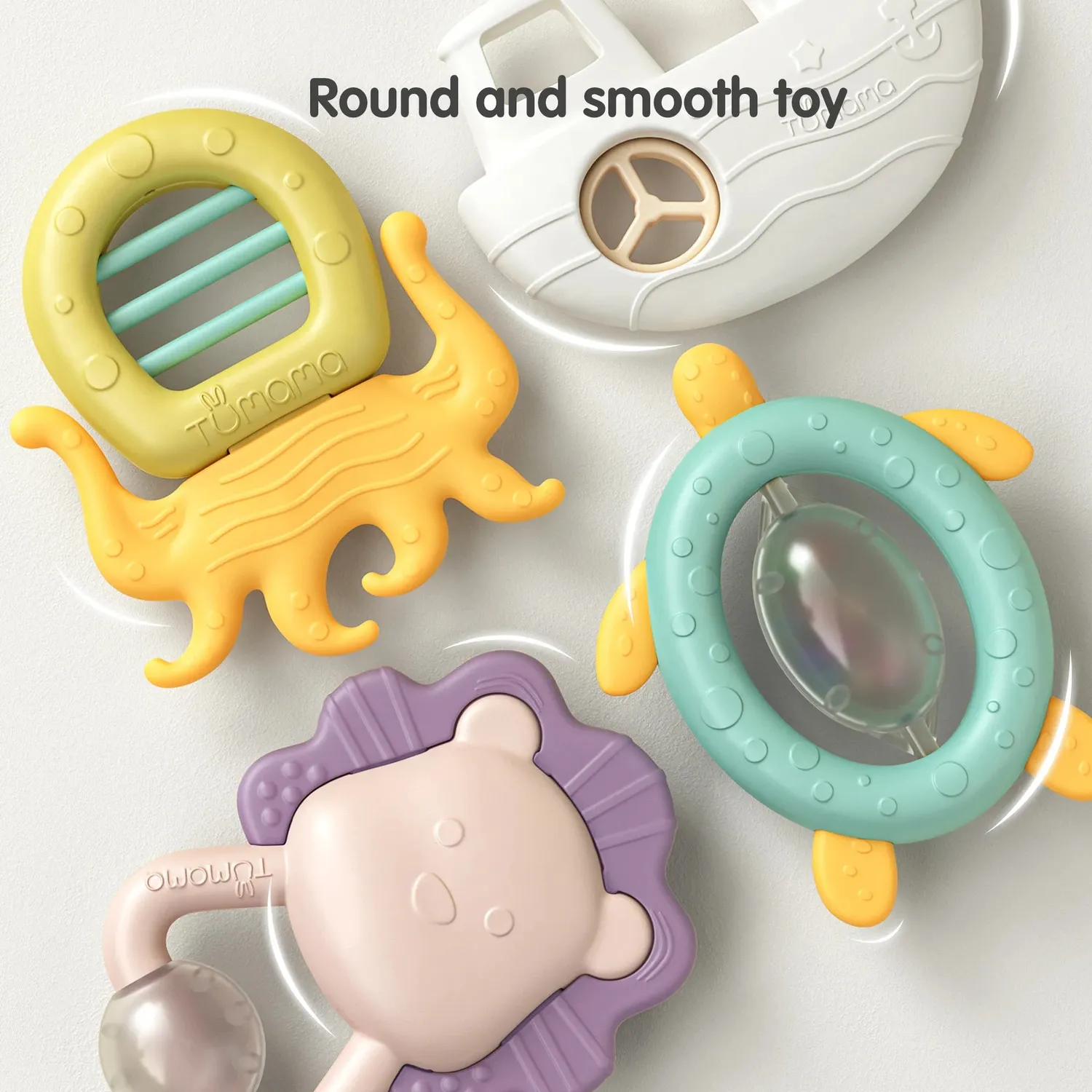 TUMAMA Rassel Greifling Set 10-tlg mit Box BPA-frei