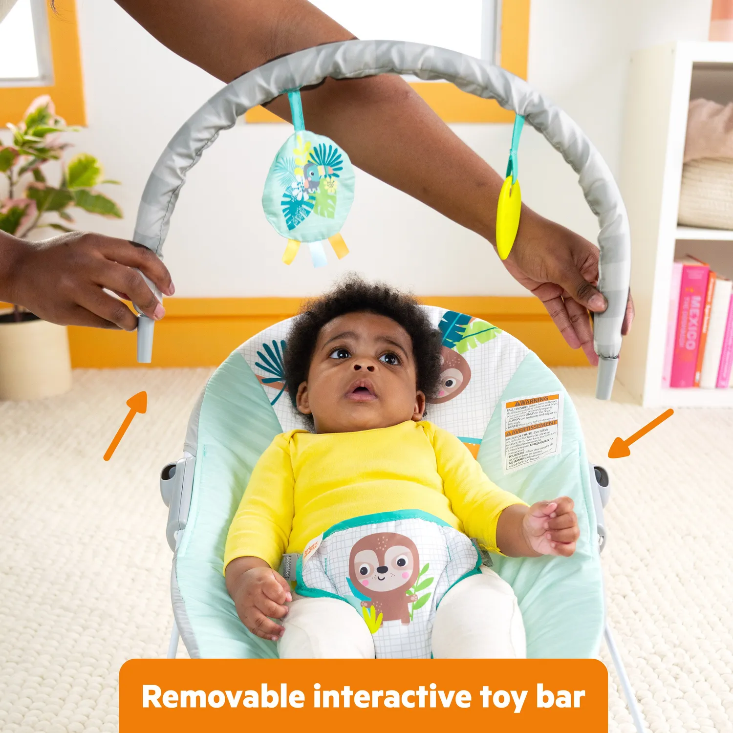 Bright Starts Wild Wonders Babywippe Vibration 0-6 M