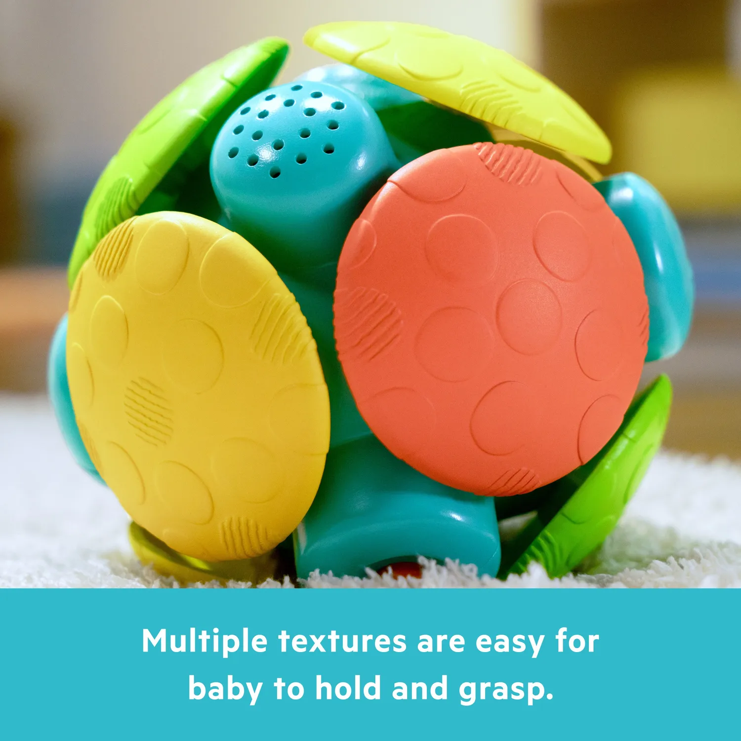 Bright Starts Wobble Bobble Ball Krabbelball mit Sound