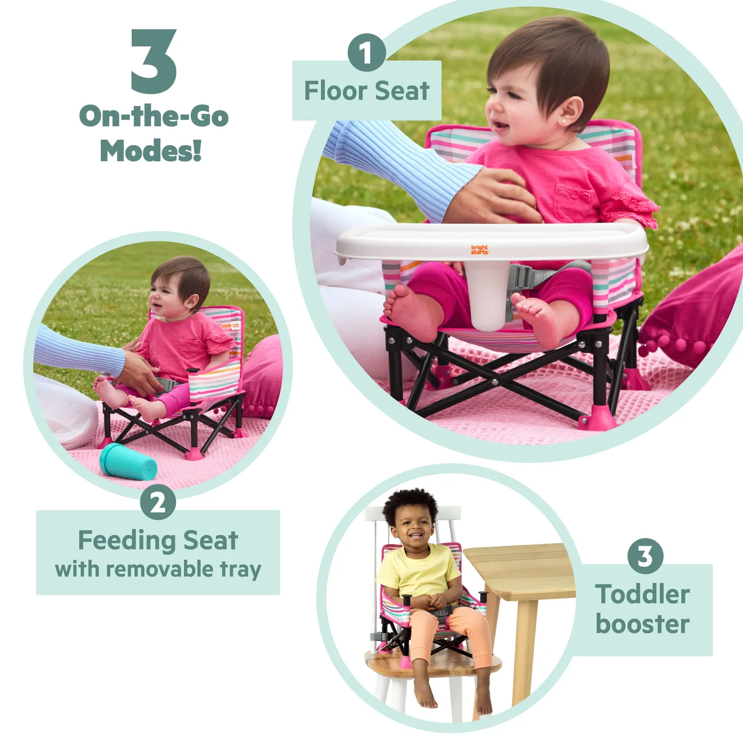 Disney Baby Pop N Sit Minnie Sitzerhöhung tragbar