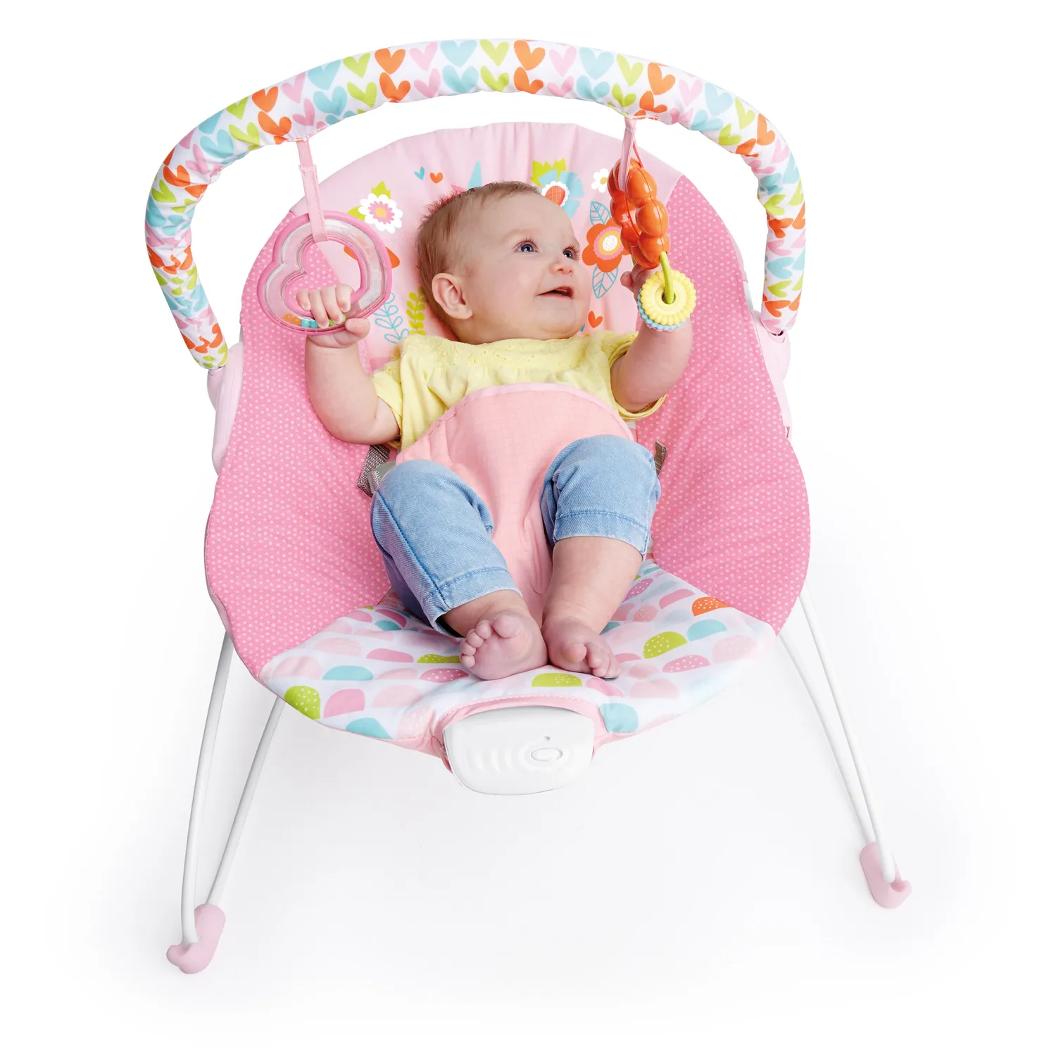 Bright Starts Fancy Fantasy Babywippe Vibration rosa