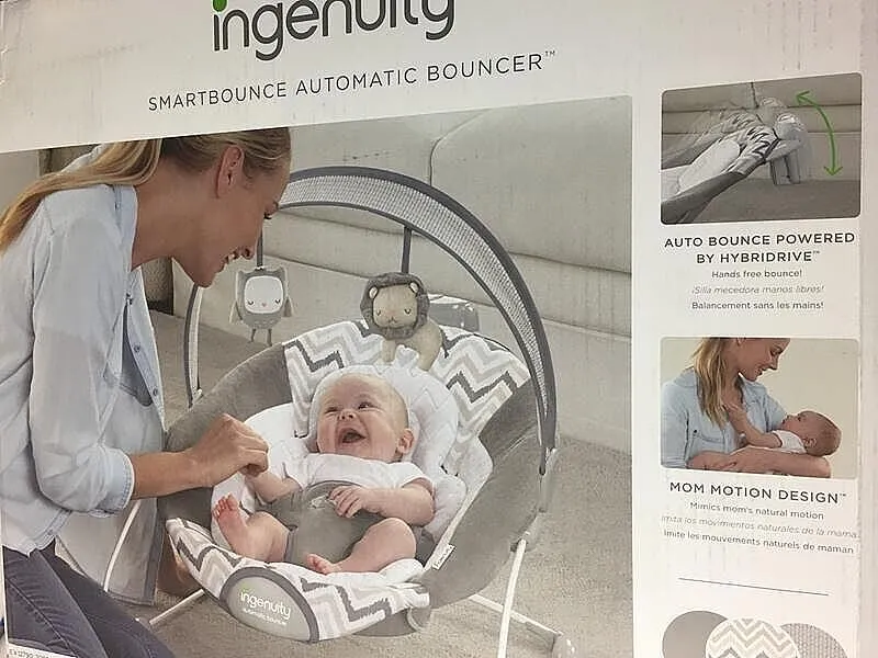 Ingenuity SmartBounce Babywippe Braden automatisch 2 Stufen