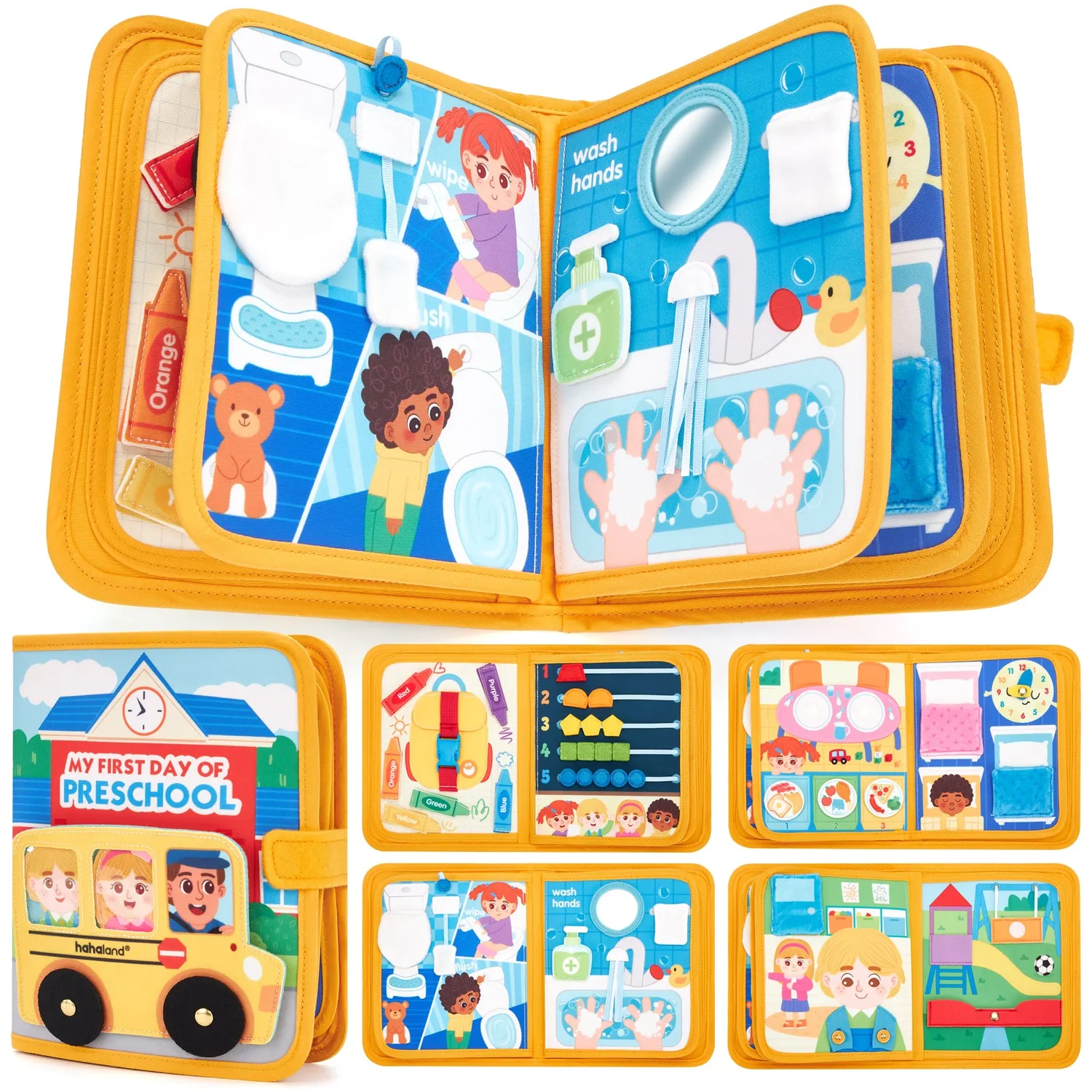 hahaland First Day of School Busy Book quiet