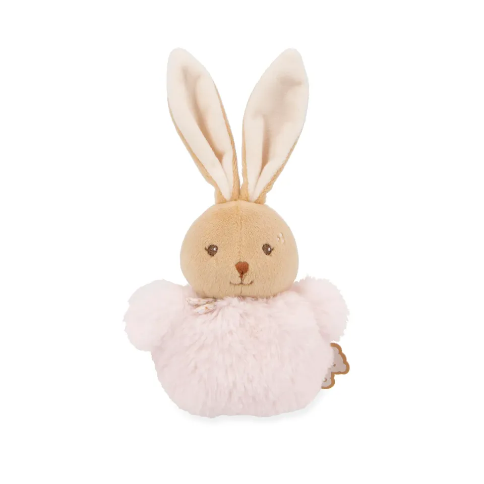 Kaloo Stimuli Pompon Hase Plüsch rosa 12 cm mit Halstuch