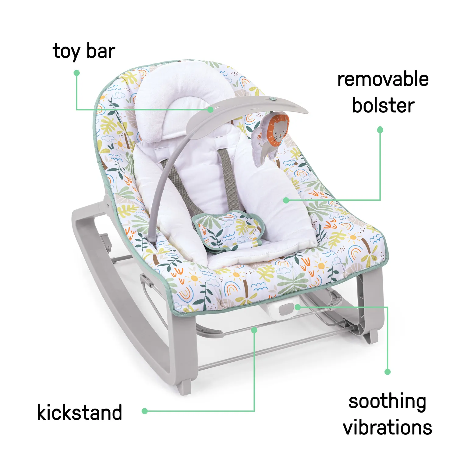 Ingenuity Keep Cozy Babywippe 3in1 Madi mit Vibration