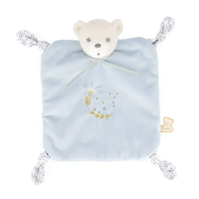 Kaloo Perle Teddybär 4 Knoten Kuscheltier blau 20cm