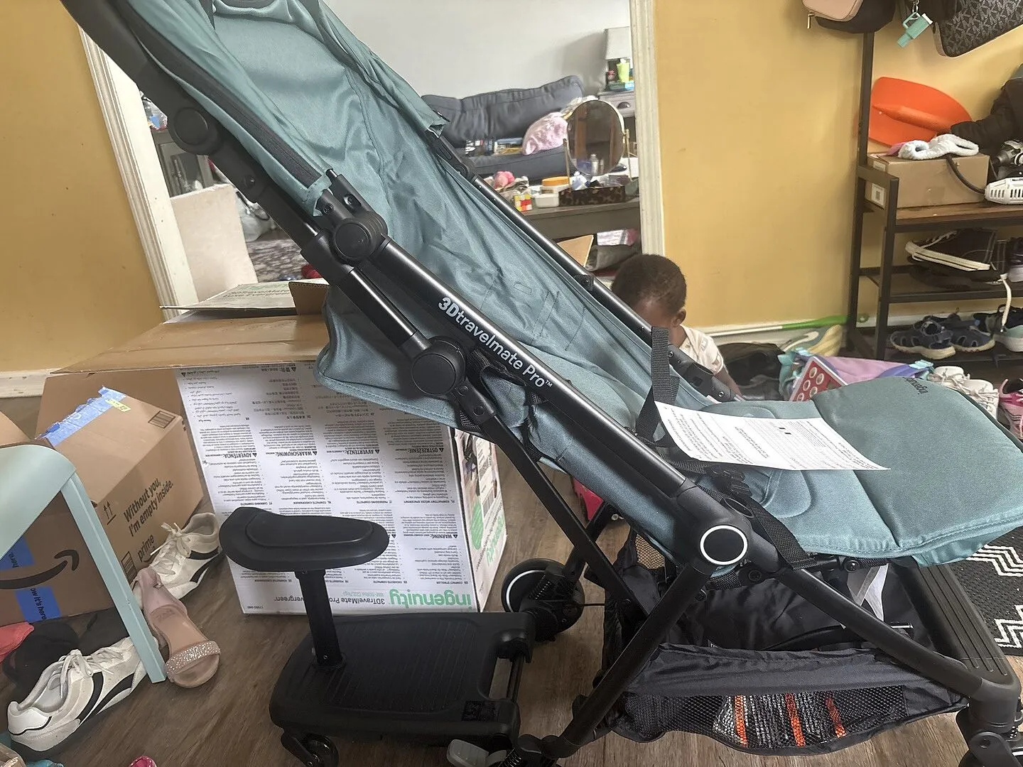 Ingenuity 3D Travelmate Pro Reisebuggy mit Trittbrett kompakt