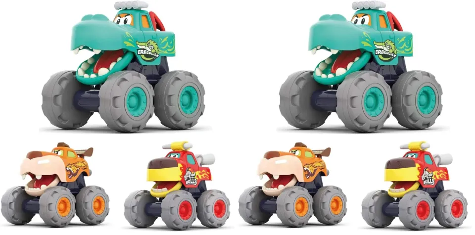 HOLA Monstertruck Autos 3 Stück Push and Go bunt