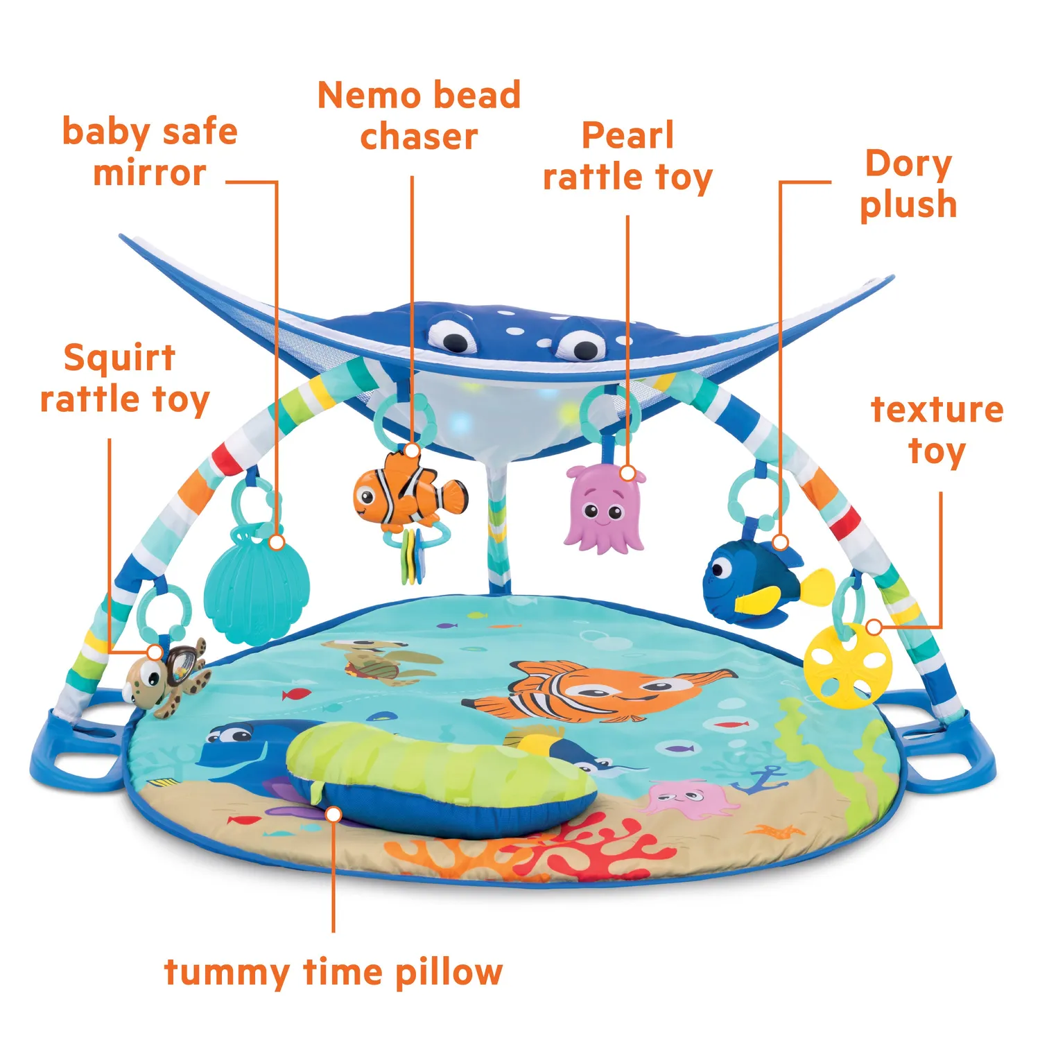Disney Baby Finding Nemo Mr. Ray Spielbogen mit Licht Musik