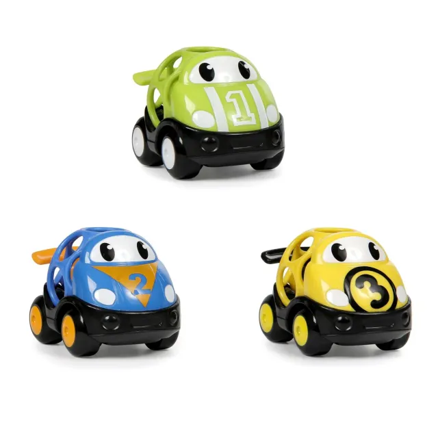 Bright Starts Go Grippers Rennwagen Spielautos 3er-Set greifbar