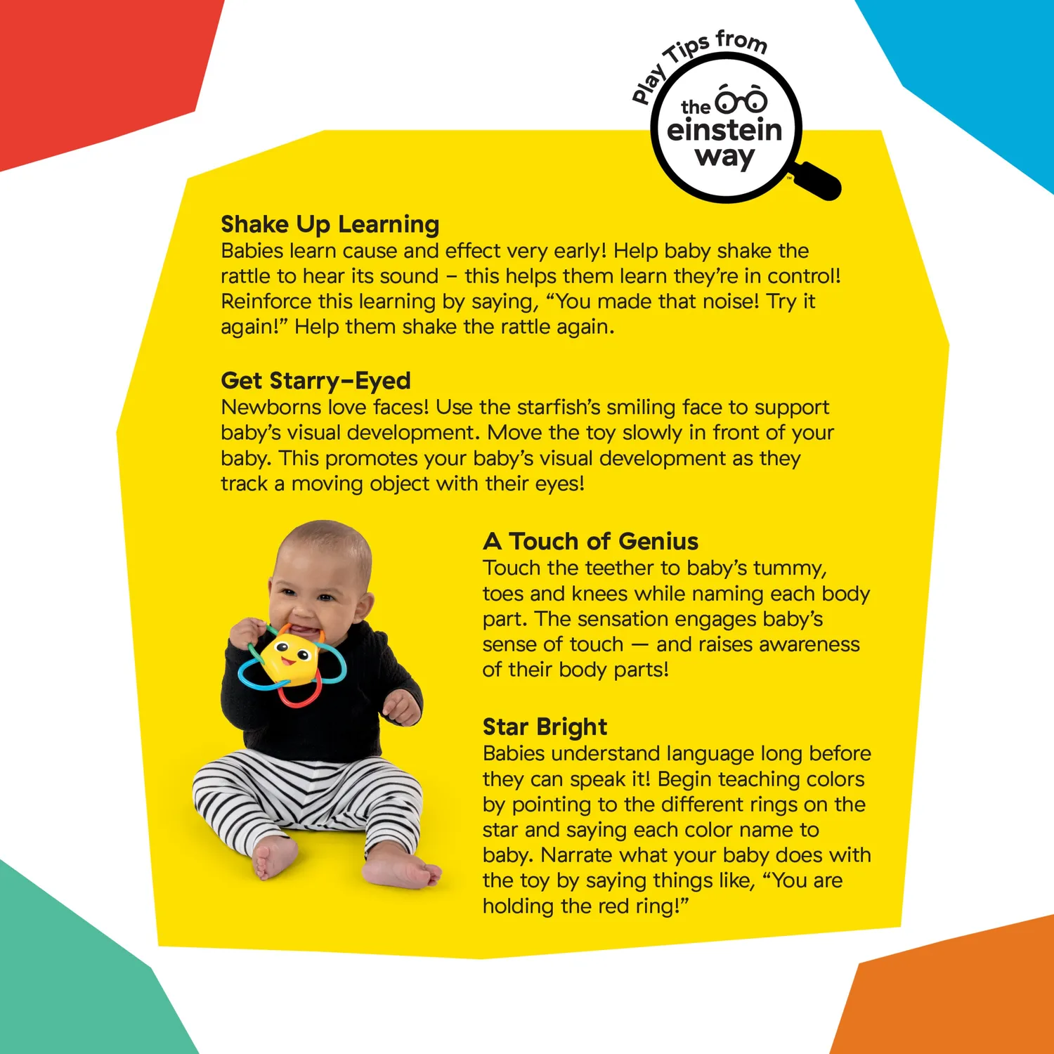 Baby Einstein Soothing Star Beissring Rassel Stern