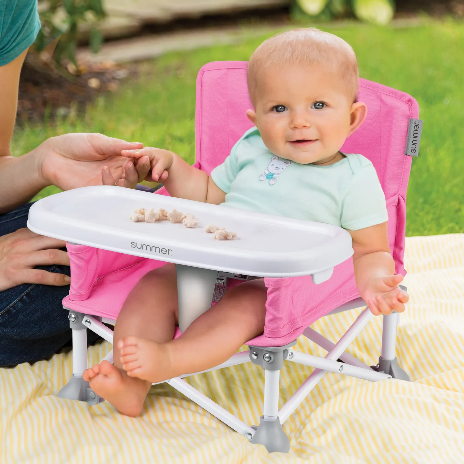 Summer Pop N Sit Booster pink Sitzerhöhung Tablett