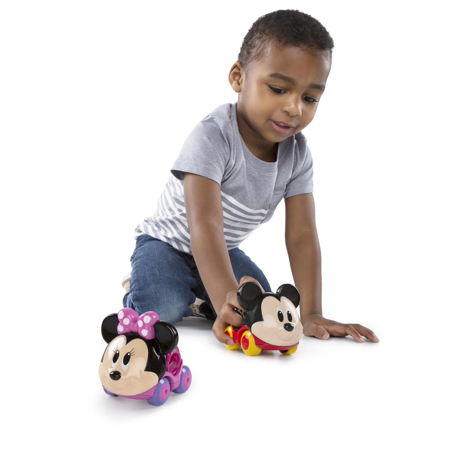 Disney Baby Go Grippers Mickey Mouse Friends Rennauto 2er-Set greifbar