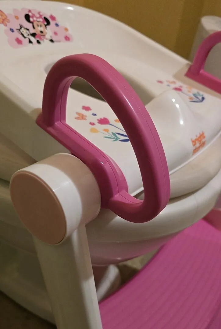 Bright Starts Minnie Töpfchensitz mit Leiter rosa faltbar