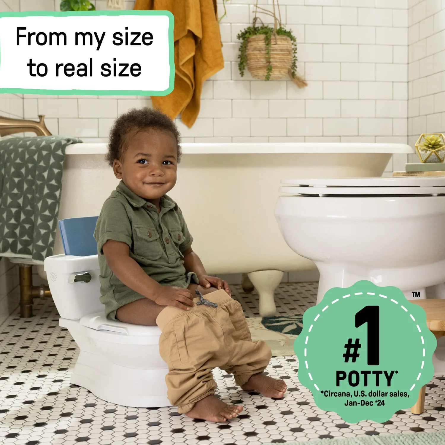 Ingenuity My Size Potty Pro Lerntöpfchen Weiß