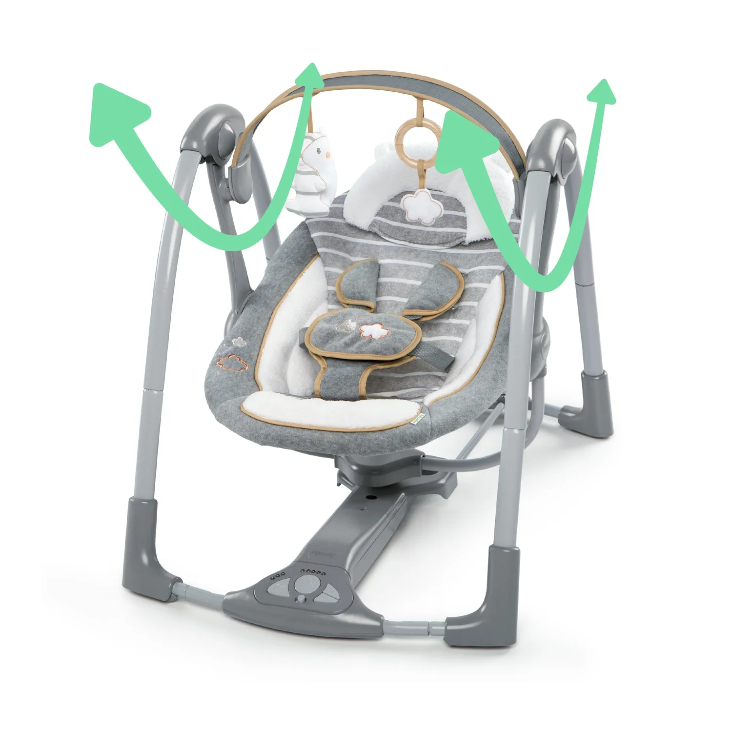 Ingenuity Swing n Go Babyschaukel Bella Teddy tragbar