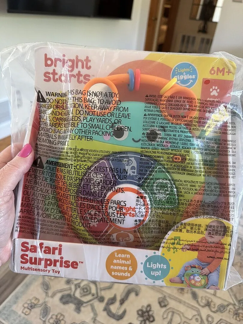 Bright Starts Safari Surprise Multisensory Lernspielzeug Käfer