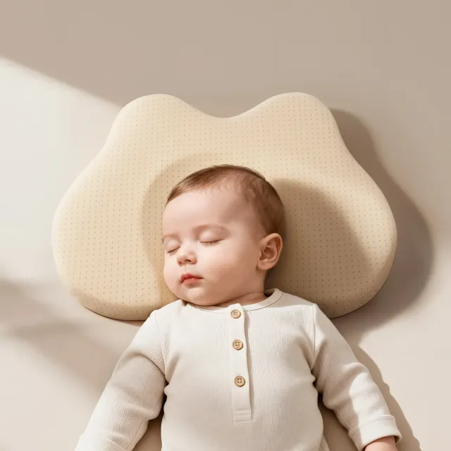 Evoceler Baby Kopfkissen Silikon 0-6 Monate atmungsaktiv