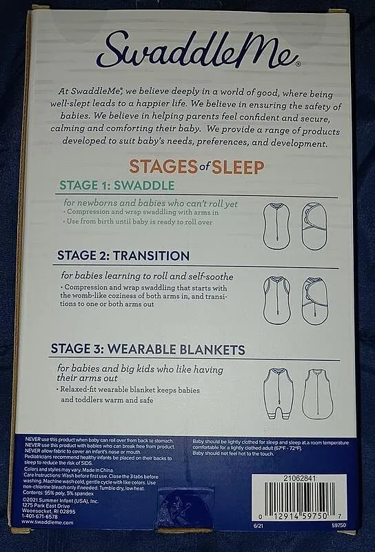SwaddleMe Original Pucktuch Baumwolle Hugs & Kisses