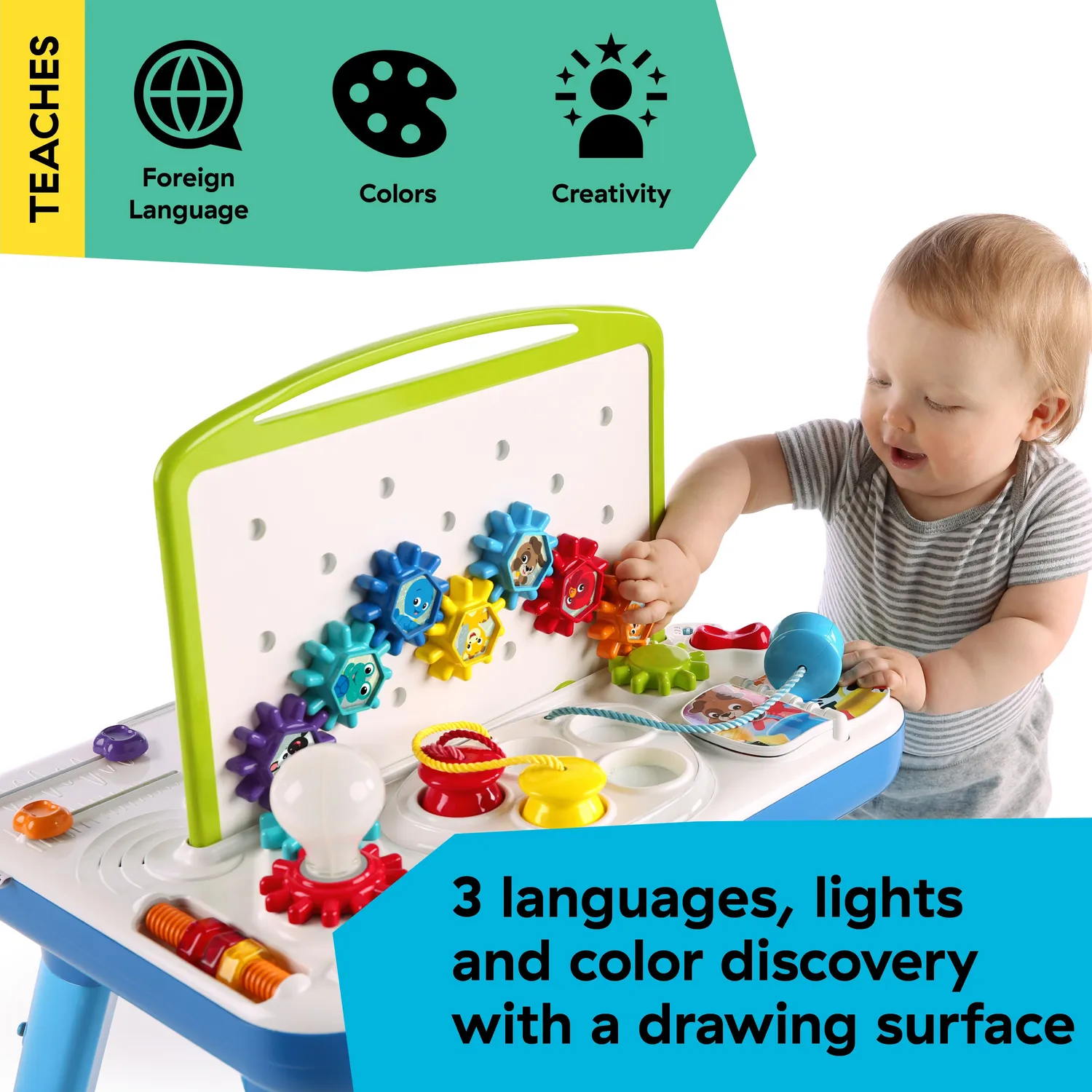 Baby Einstein Curiosity Table Spieltisch STEAM 2-seitig