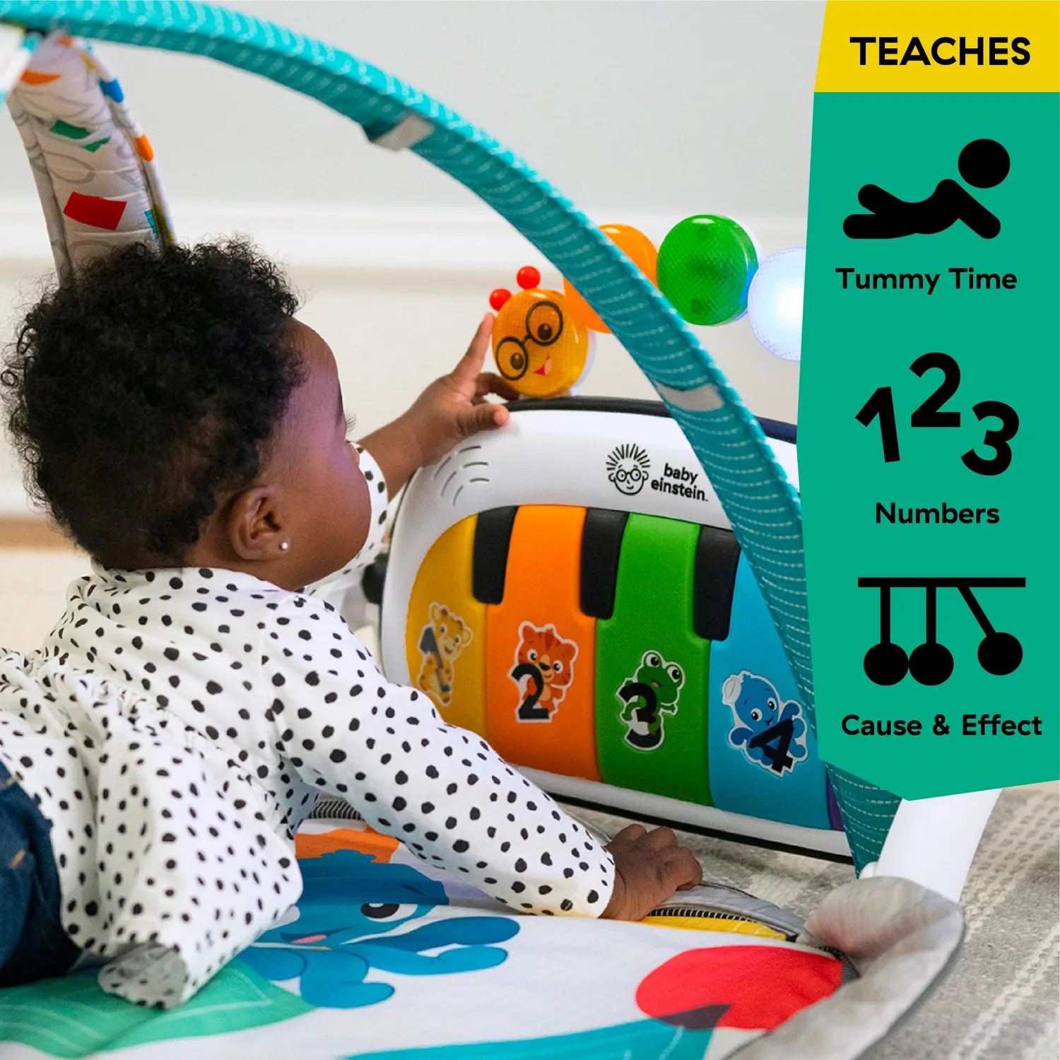 Baby Einstein 4-in-1 Kickin Tunes Spielbogen mit Piano 0-36 M.