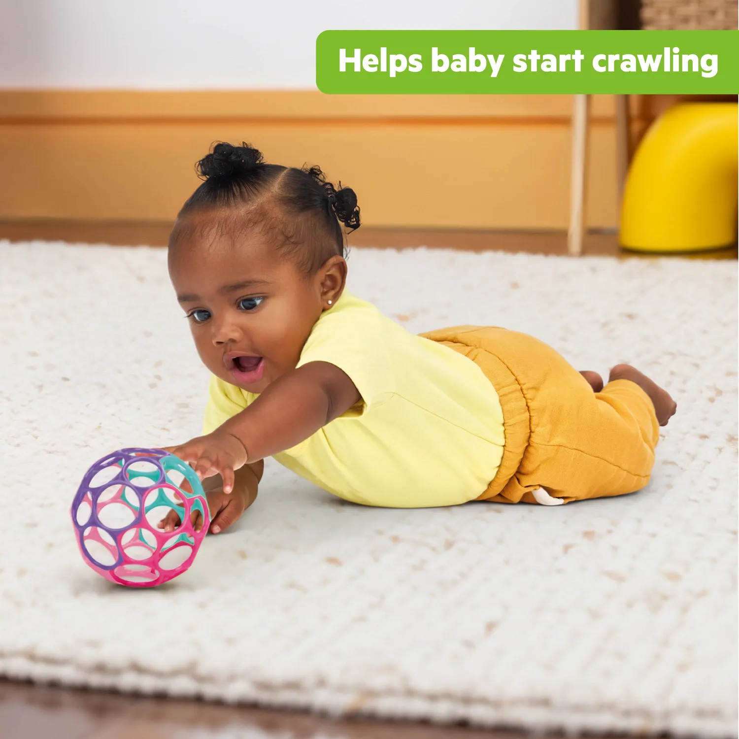 Bright Starts Oball Easy Grasp Classic Babyball Pink 10 cm