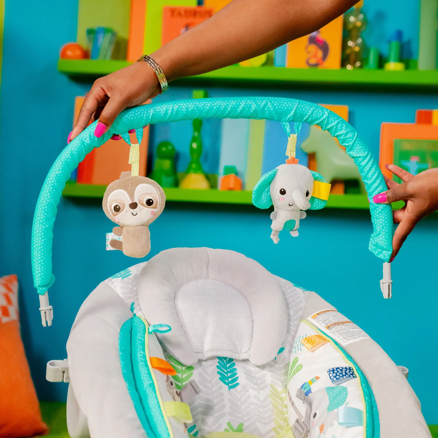 Bright Starts Jungle Vines Babywippe Vibration Melodie