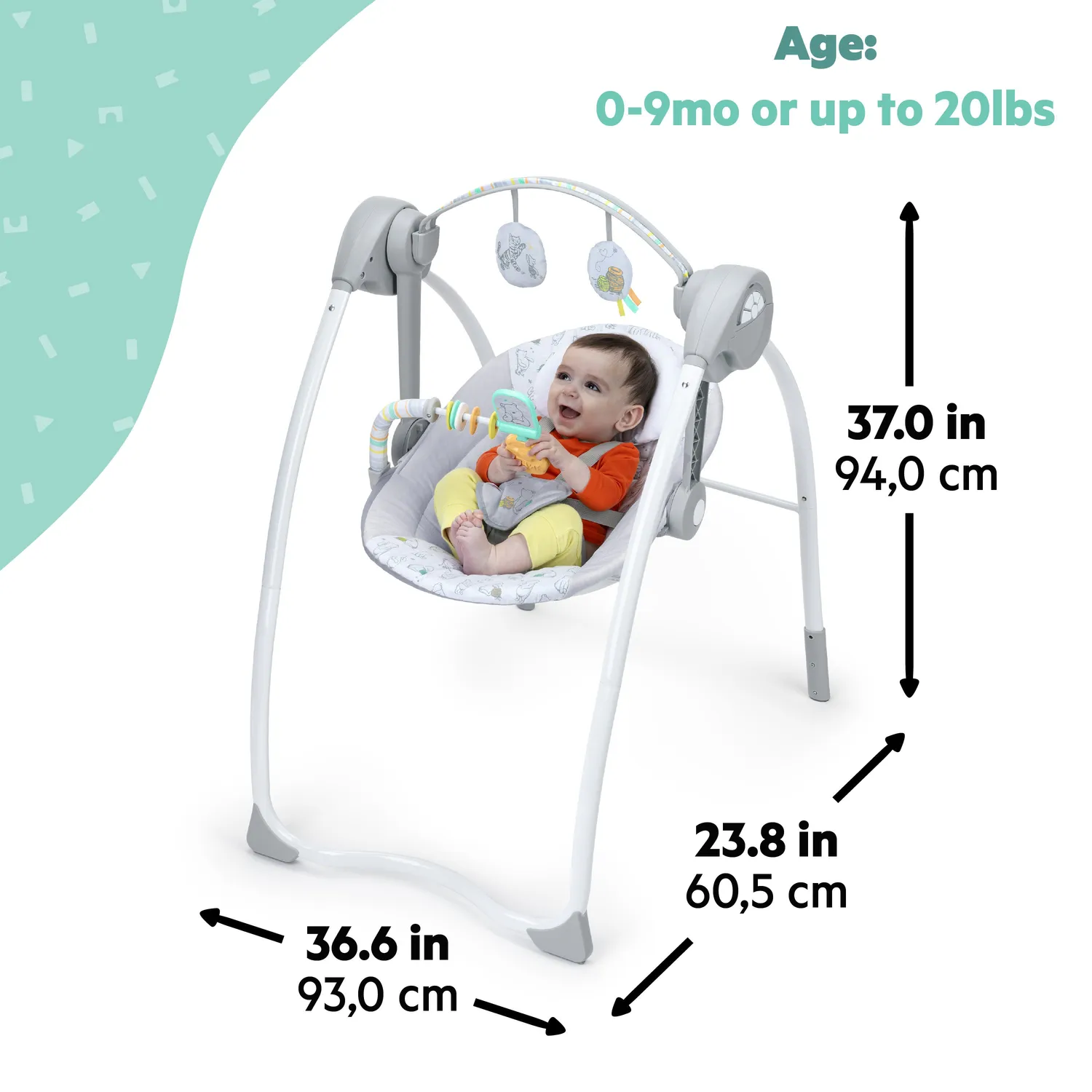 Bright Starts Winnie Pooh Milestone Babyschaukel