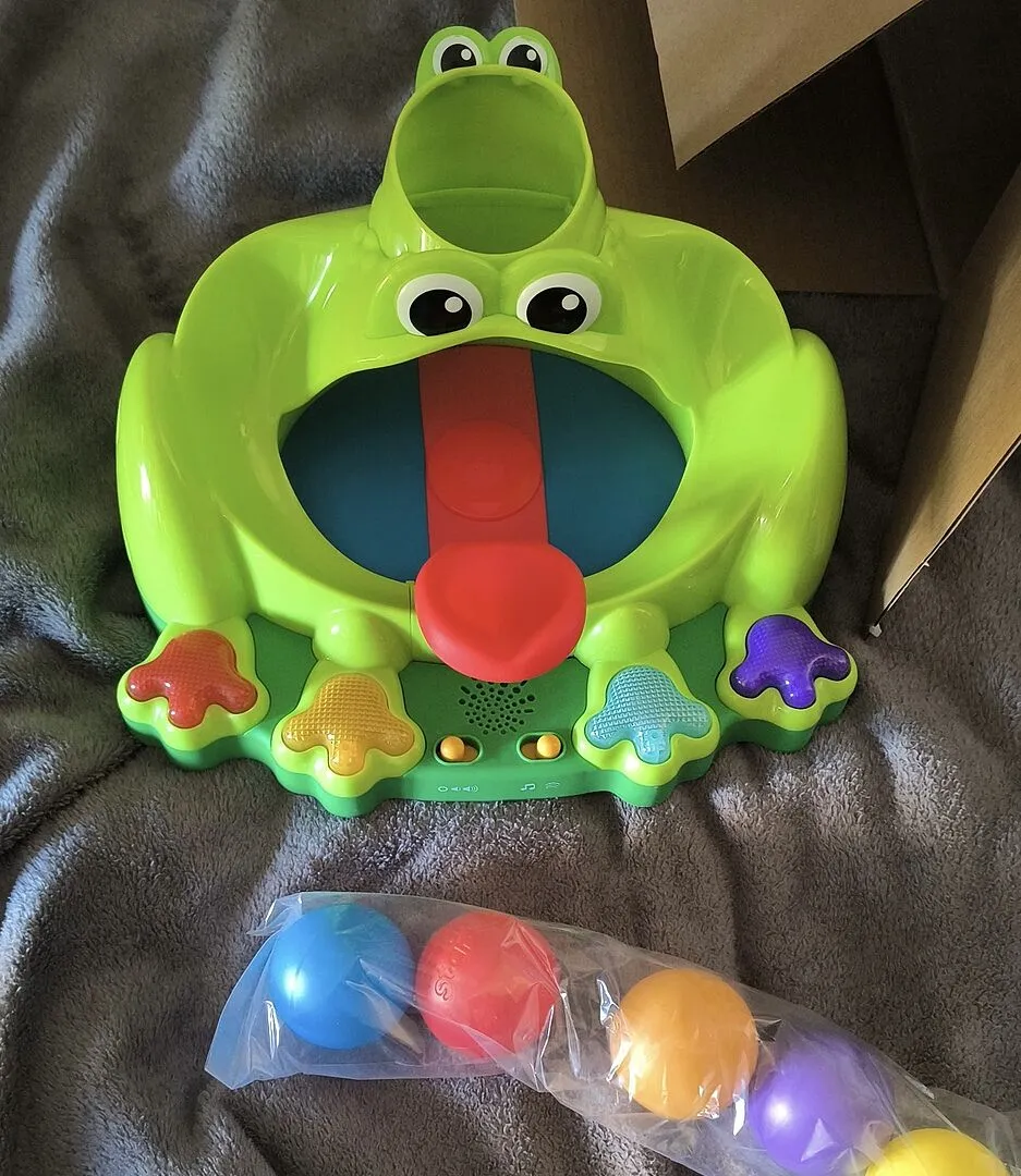 Bright Starts Poppin Ball Frosch Ballspielzeug ab 6 Monate
