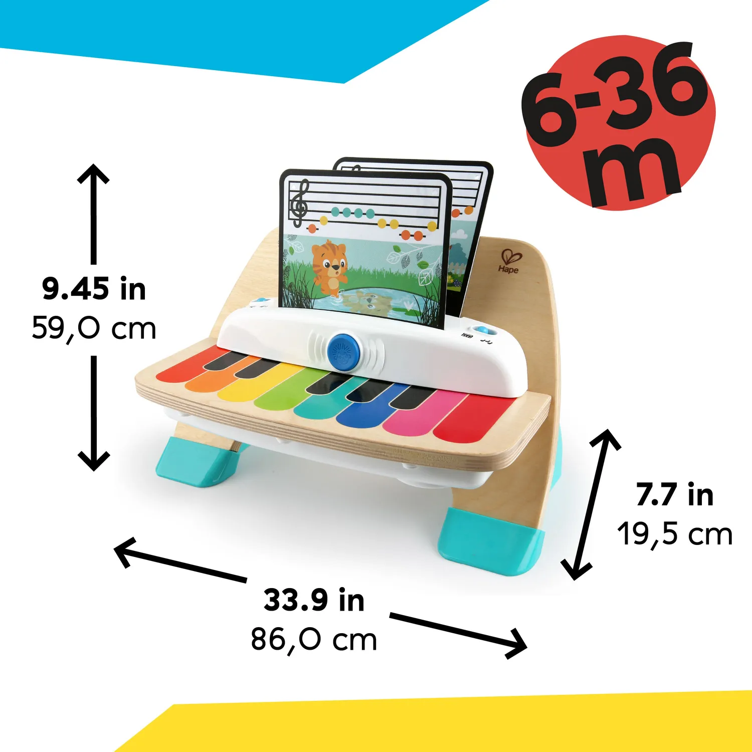 Baby Einstein Magic Touch Piano Holzklavier mit Noten