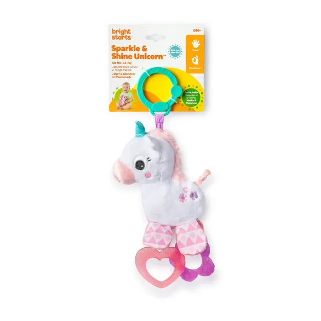 Bright Starts Sparkle & Shine Einhorn Anhängespielzeug Beißring