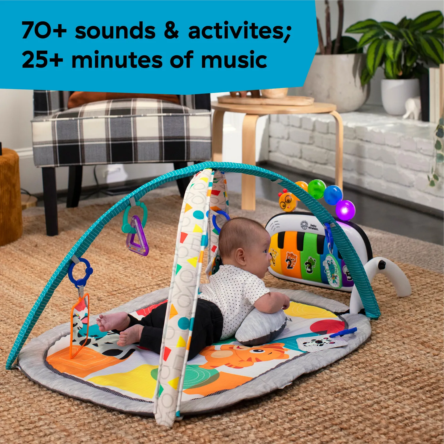 Baby Einstein Kickin Tunes Spieldecke mit Piano Bundle